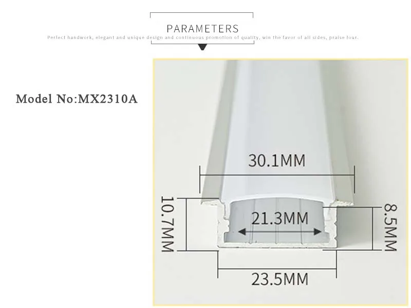 1 м 10x23 мм u-образная внутренняя ширина 21 мм светодиодный алюминиевый профиль системник крышка алюминиевая экструзия для светодиодных световых установок