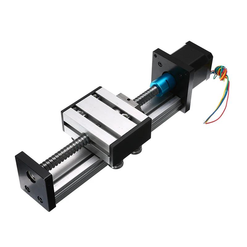 

100mm Slide Stroke CNC Linear Motion Lead 1204 Ball Screw Slide Stage Stroke 42 Motor Actuator Stepper For Engraving Machine