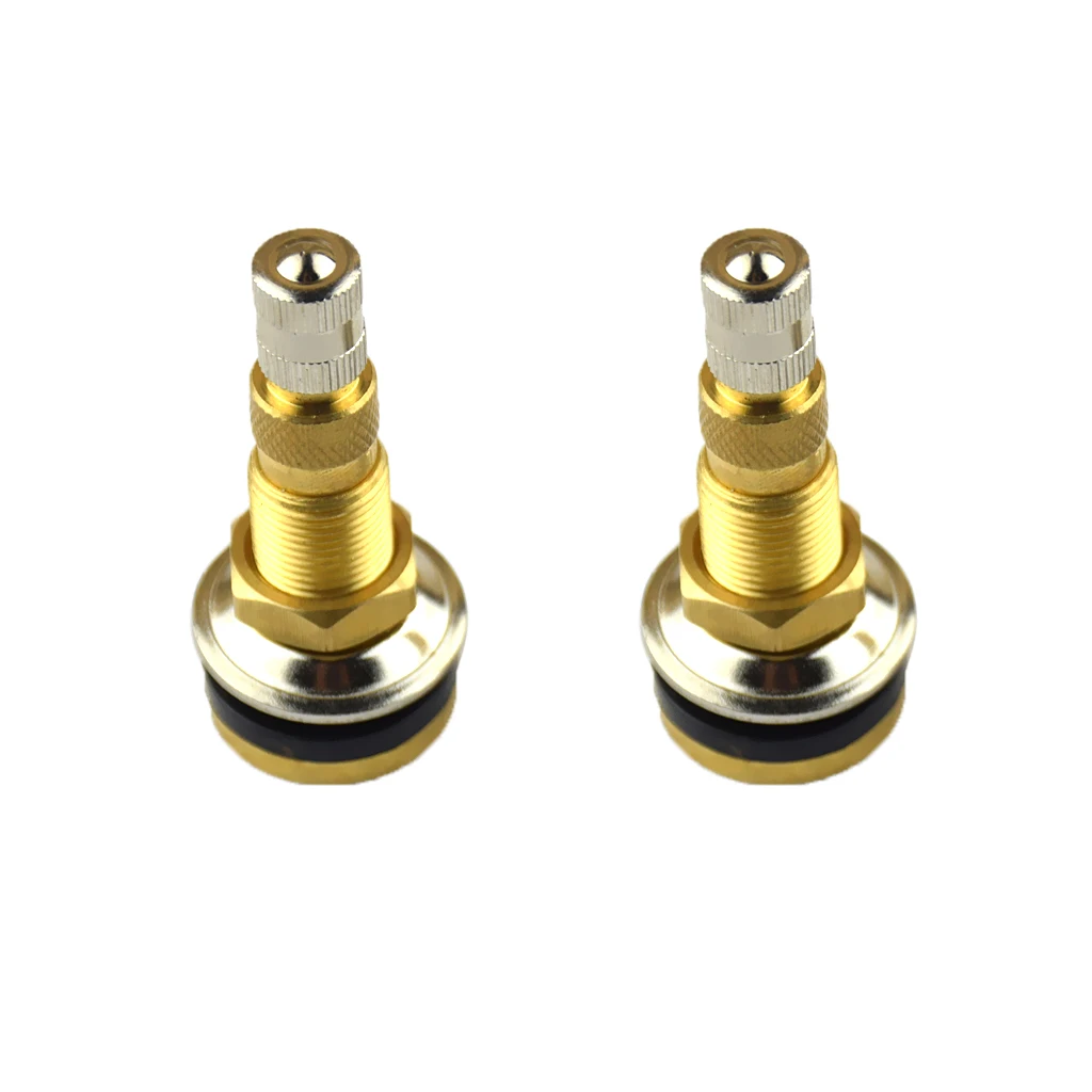 2Pcs Valve Stems TR618A Tractor Tubeless Tire Valve Stem Copper Wheels Tires Parts for 16mm Rim Hole