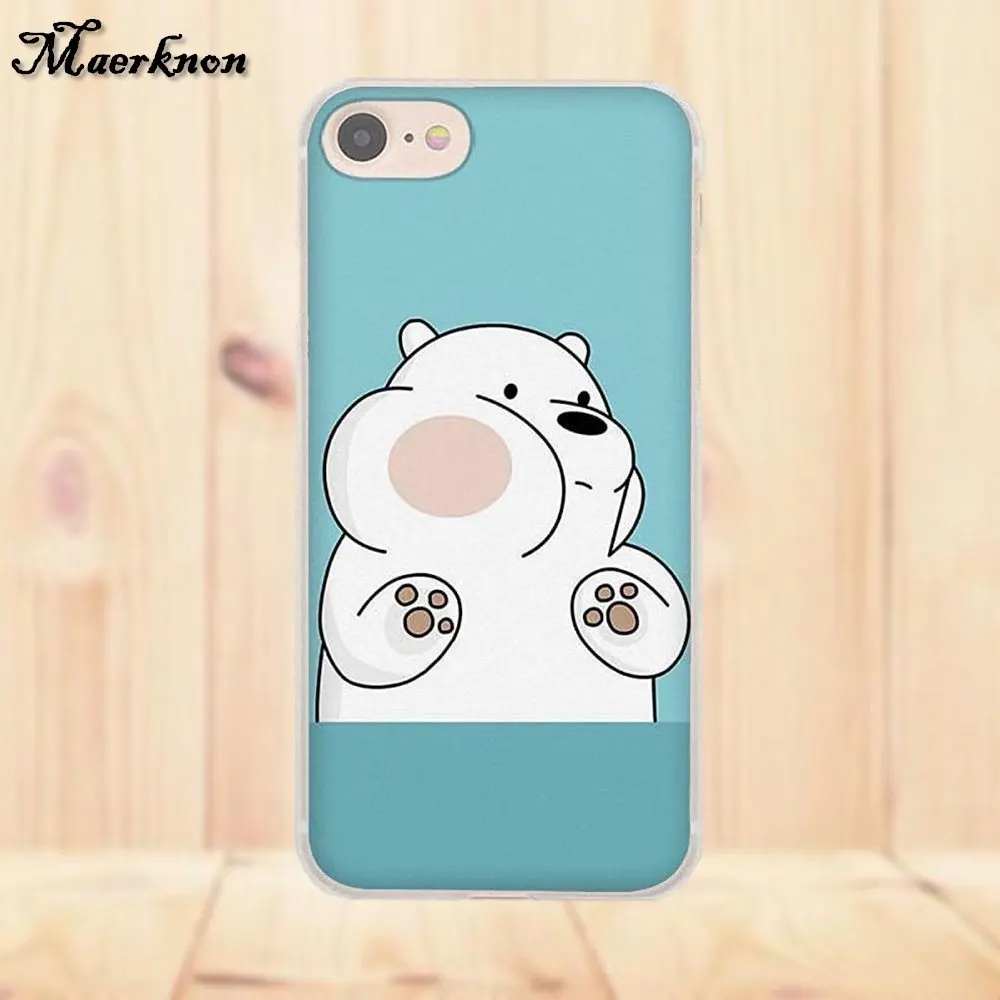 Чехол из мягкого ТПУ Maerknon We Bare Ice Bear Panda для Xiaomi Redmi 4 3 3S Pro Mi3 Mi4 Mi4i Mi4C Mi5 Mi5S Mi Max Note 2 4|note