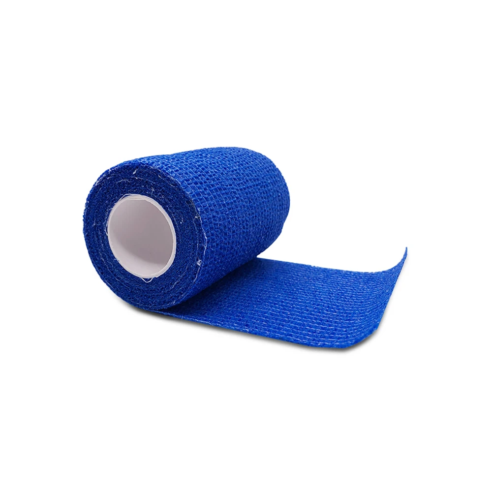 2 шт./лот 2,5/5/7,5 см* 4,5 м Фитнес спортивные мышцы здравоохранения кинеозиологическая лента повязки Обёрточная бумага сплоченной эластичный мышцы ленты E - Цвет: 2 rolls blue