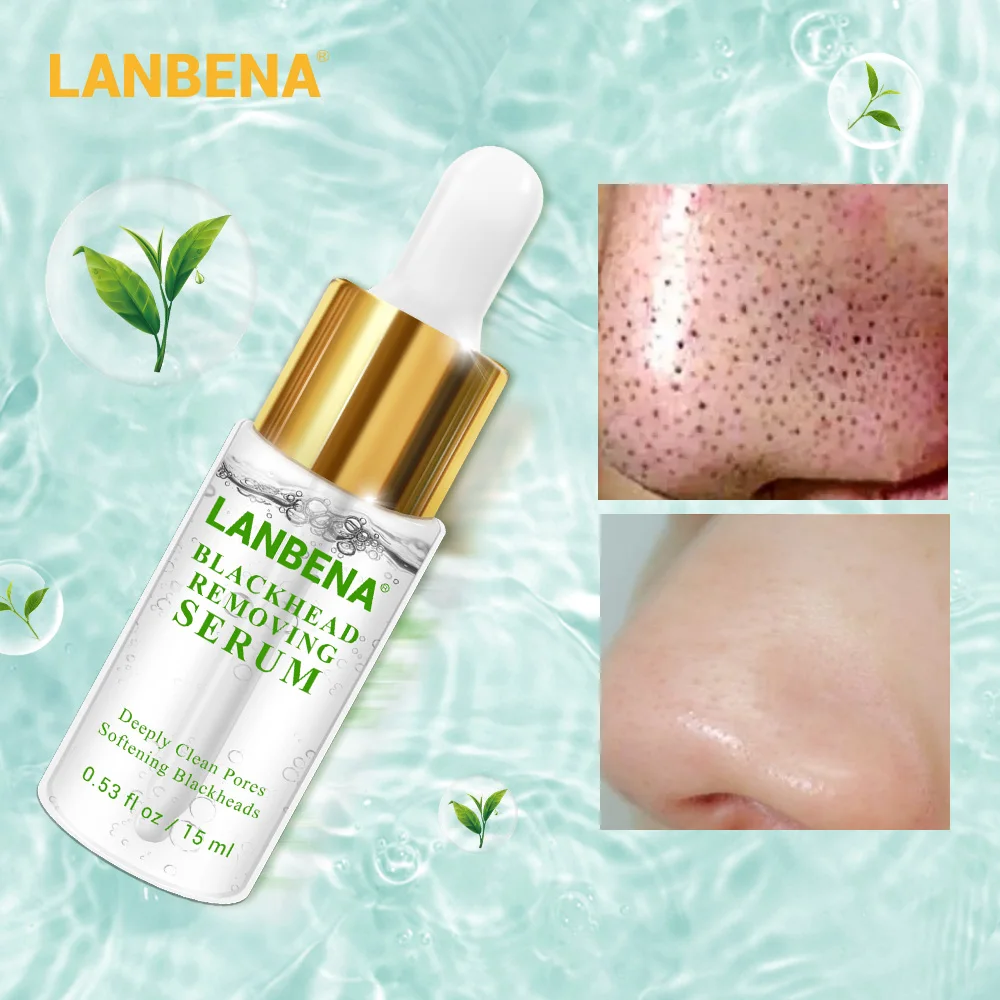 

LANBENA Blackhead Removing Serum Deep Pore Acne Pimple Gentle removal Acne Treatment Shrink Pores Purifying Skin Care 15ml