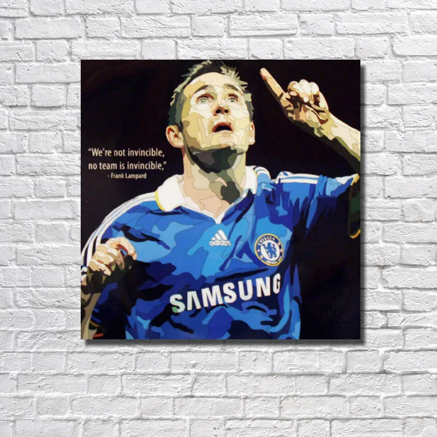 Бесплатная доставка футбольный постер поп арт от Frank Lampard Настенный декор для