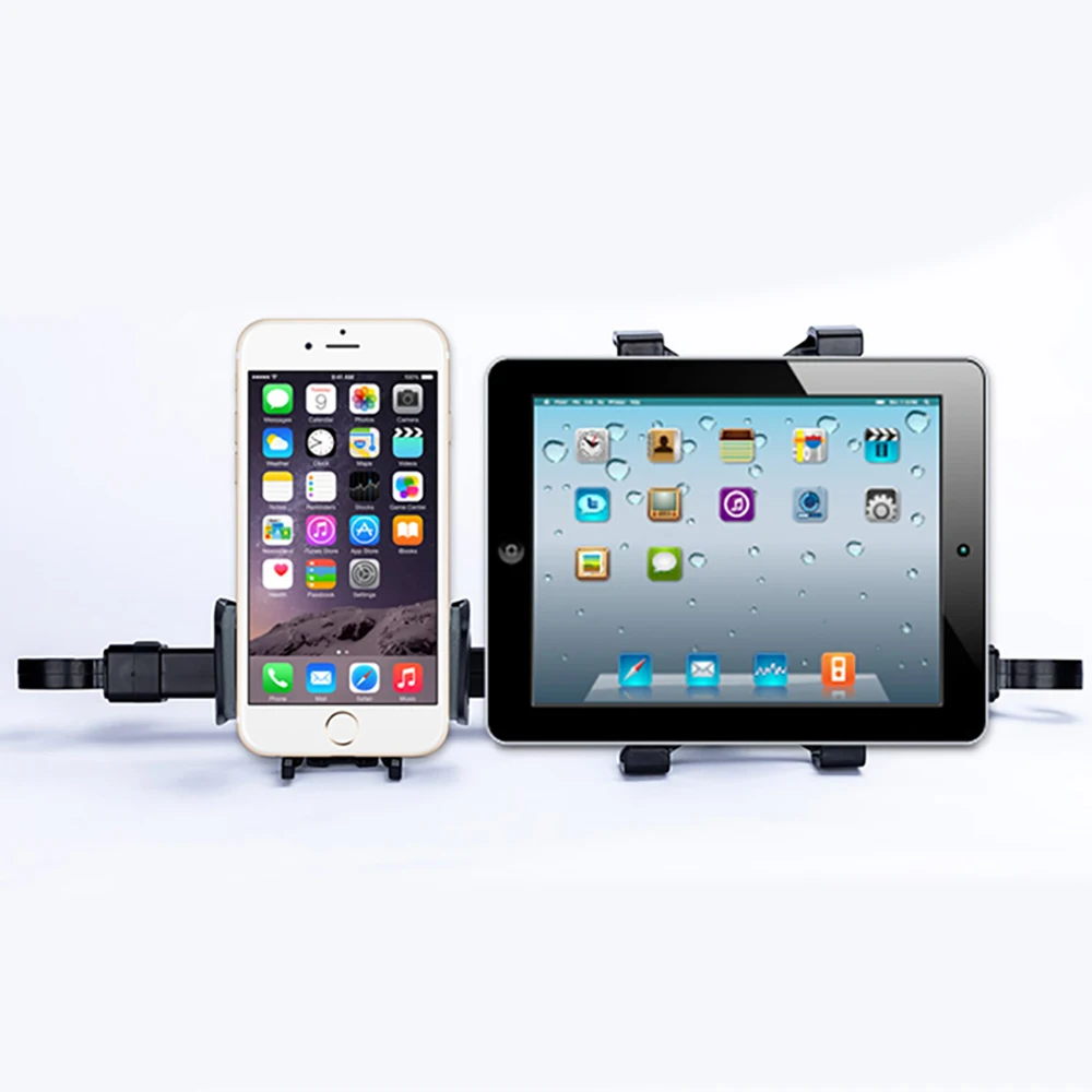 2 In 1 Universal Car Tablet PC Phone Holder Rack 360 Degree Back Seat Headrest Mount Stand Bracket For IPhone Samsung IPad | Компьютеры и