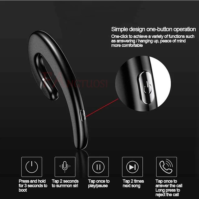 FANGTUOSI stereo headset Wireless bluetooth earphone for iPhone X 8 7 Business headsets Not in-ear Sports Sweat Proof headphone