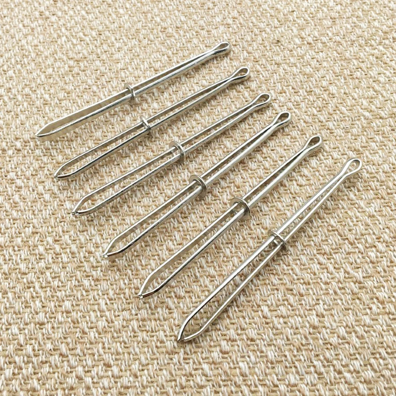 10pcs Steel Sewing DIY Tools Wear Elastic Band Wear Belt Stitch Wear Elastic Clip Handle Craft Sewing Tool Cross-stitch Tools