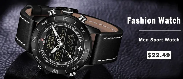 NAVIFORCE Top Brand Military Watches Men Fashion Casual Canvas Leather Sport Quartz Wristwatches Male Clock Relogio Masculino -