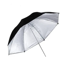 Konseen 1 pc 83 cm durável câmera photo studio flash guarda-chuva macio fotografia iluminação acessórios preto cor prata
