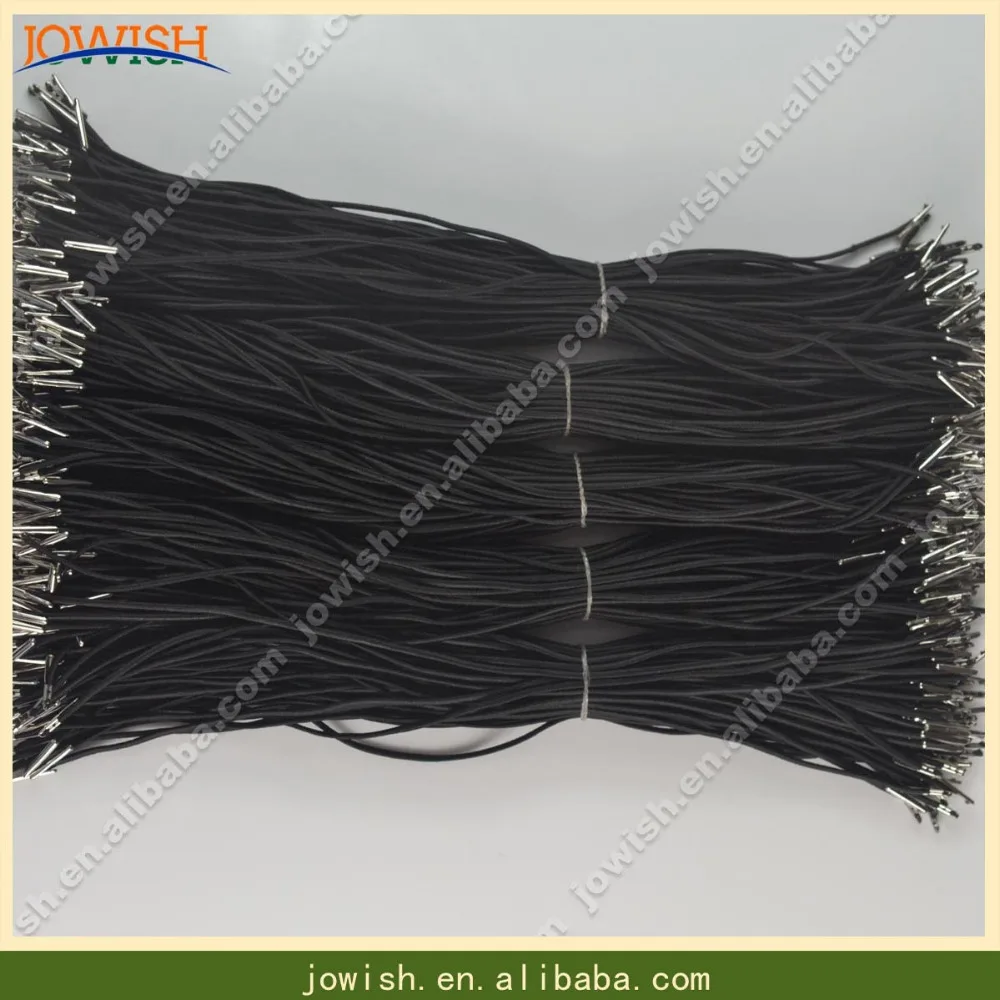 11.8'' elastic barbed cord 100 Pcs Black / white barbed elastic bands