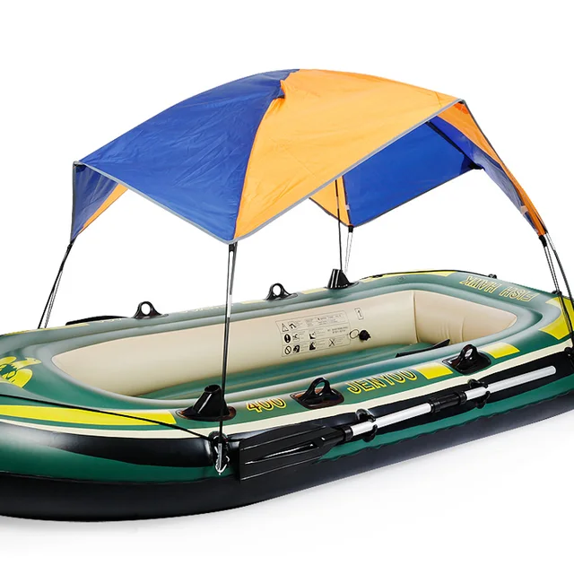 inflatable fishing boat with canopy inflatable boat tent sun shelter 3 4 person fishing boat inflatable fishing boat with canopy inflatable boat tent sun shelter 3 4 person fishing boat