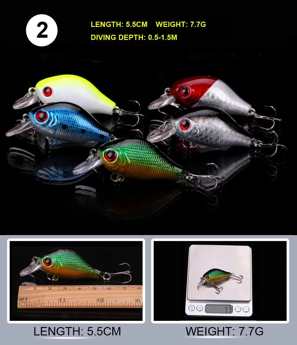Caminhada de Peixe Isca de Pesca Iscas de Pesca Modelos e Manivela Isca de Pesca de Alta Lote Wobbler Minnow Isca Definido 5 de Alta Qualidade Enfrentar 29 Pçs - 8 Iscas artificiais