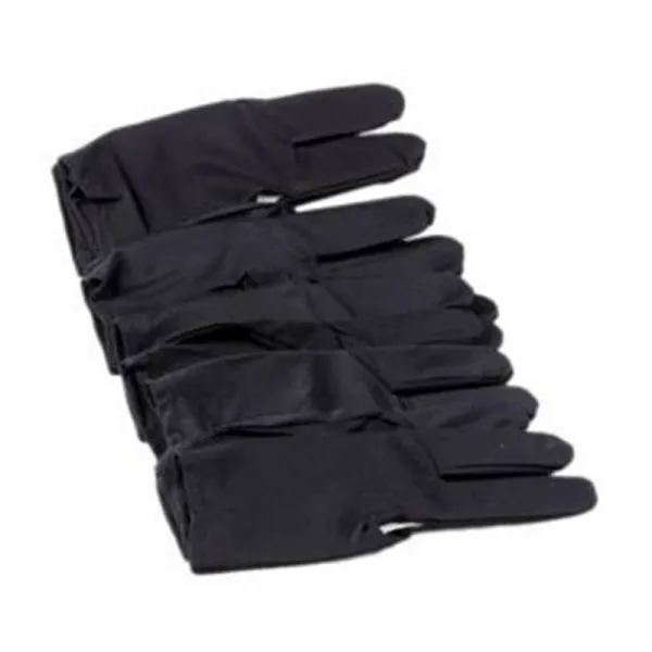 Черные эластичные нейлоновые перчатки с 3 пальцами для бильярда, игры, кия, перчатки на запястье, 1 шт