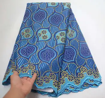 

Blue Swiss Voile laces In Switzerland Nigerian Laces Fabrics High Quality African Tull Laces Fabric For Wedding Dress BXA002