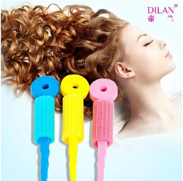 3pcs Set Foam Rollers Hair Tools Making Curls Wavy Hair Build By