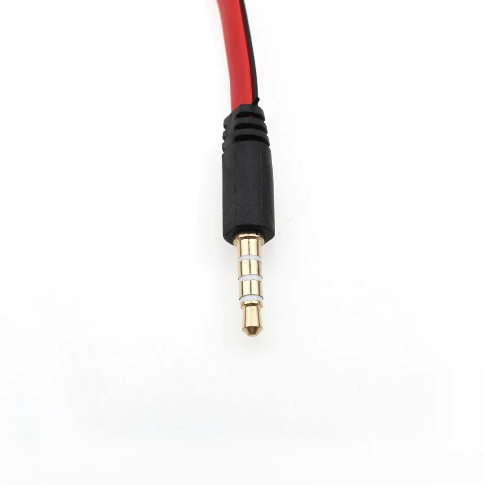 JCD 10pcs lot 2 In 1 4 Pole 3 5mm Audio Male To 2 Female Jack Headphone Mic Splitter Adapter Cable For PC Laptop 16CM