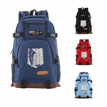 

Anime Attack On Titan Women Men Monchila Backpack School Travel Bag Computer Bag Shoulder Bag