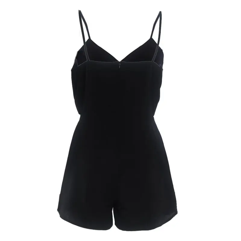 2019 Elegant Bodycon Jumpsuit Summer Women V-Neck Rompers Sexy Club Playsuit Romper