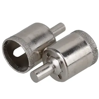 

5PCS 28mm Diamond Coated Core Hole Saw Cutter Tile Ceramic Porcelain Glass Drills With Opening Grooved
