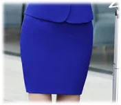 blue skirt IZICFLY Стиль стюардесса короткое пальто в формальном стиле дамский костюм стюард жилет бизнес с юбкой и униформа брюки набор большой размер - Цвет: blue skirt