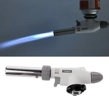 OOTDTY Metall Flamme Gas Fackel Lötlampe Kochen Selbstentzündungstemperatur Butan Gas Schweißen-Brenner Heizung Schweißen Gas Brenner Flamme Leichter