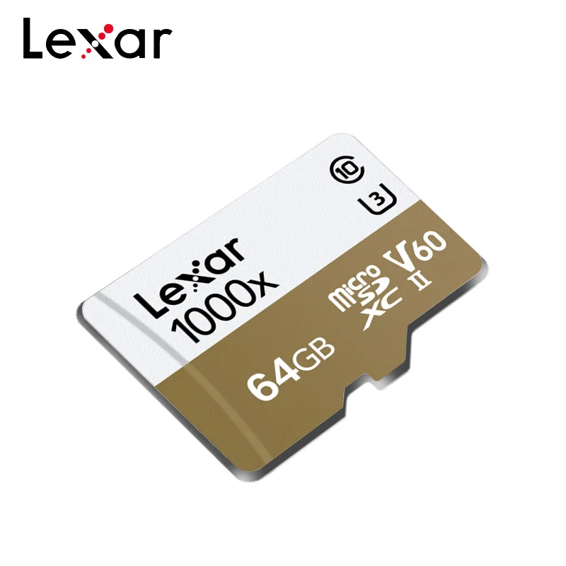 Lexar Профессиональный 1000x microSDHC и microSDXC UHS II Micro SD карта 32 ГБ 64 128 256 TF C10 U3 до 150 МБ/с.