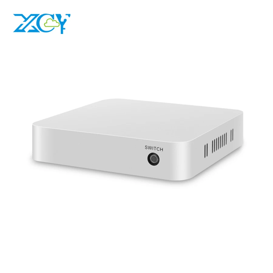 XCY пластиковый корпус мини ПК Celeron N2810 DDR3L ram Windows 10 Wi-Fi Hdmi VGA NUC офисный компьютер ТВ коробка Мини компьютер