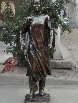 

Old Chinese Bronze Cultural Revolution Great leader Mao Zedong Statue Sculpture