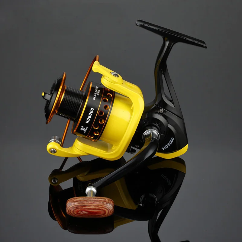 

NEW Arrival 1000-7000 Metal Fishing Reel Spinning 12BB NO Gap Ratio 5.2:1 Coarse Fishing Tackle Lightweight Fishing Tackle