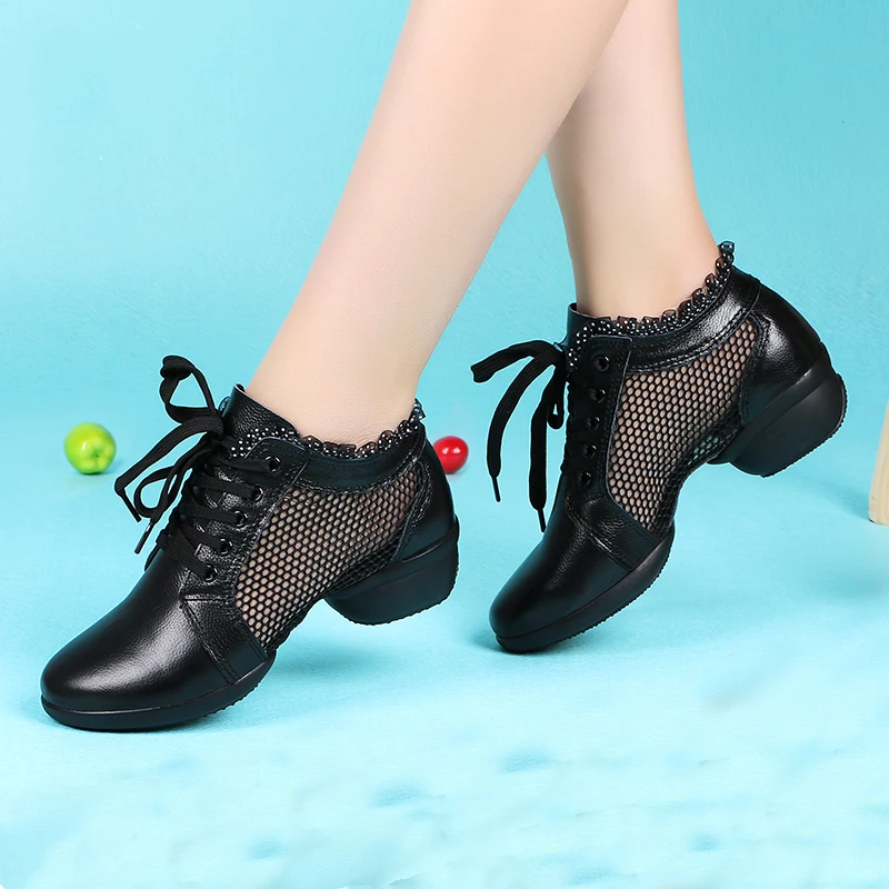 Sneakers Modern Dance Shoes Woman Female Adults Soft Bottom Shoes