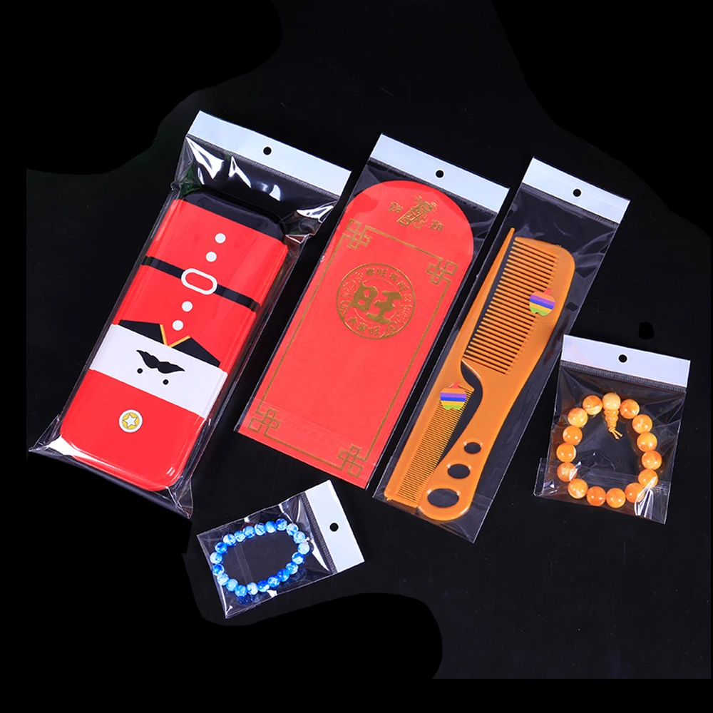 

1000 шт., пластиковые пакеты с отверстием для упаковки продуктов, 6 х17 см