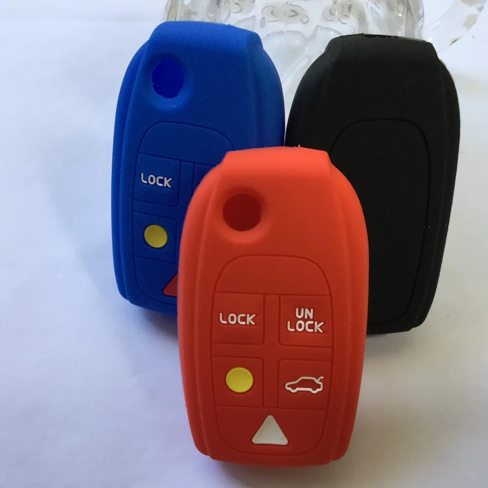 5 кнопок флип чехол для VOLVO C30 C70 S40 S60 S80 XC70 XC90 силиконовый ключей|silicone cover key|volvo s40 key