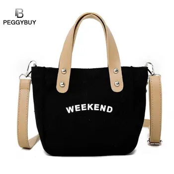 

Women Canvas Printing Messenger Bag Fashion Letter Print Shoulder Messenger Handbags Canvas Women Crossbody Bag Dropshipping
