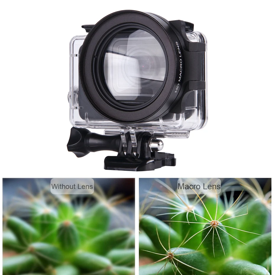Экшн камера Hero 5 6 7 красный фильтр для дайвинга с макрообъективом