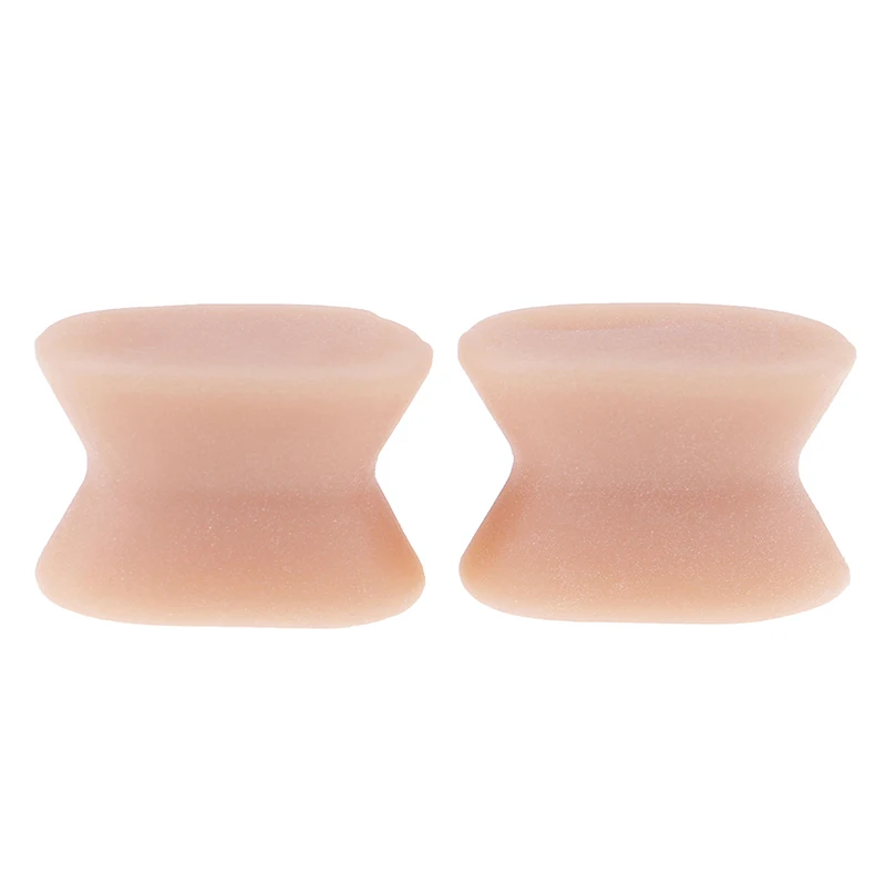 2pcs Silicone Gel Toe Separator for bunion corrective hallux valgus thumb overlapping repair bone orthotic straightener inserts