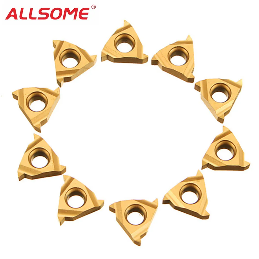 ALLSOME 10pcs 11IR A60 Carbide Insert Internal Threading Insert For