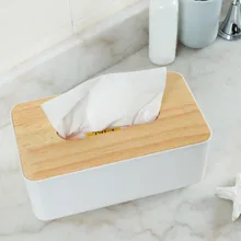 

Wooden Tissue Box Paper Primary Color Car Home Rectangle Shaped Container Towel Napkin Tissue Holder Table Decer