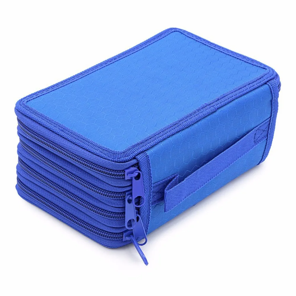 Estojos bolsa caixa de lápis lona Estilo 3 : Estojo 4 Camadas