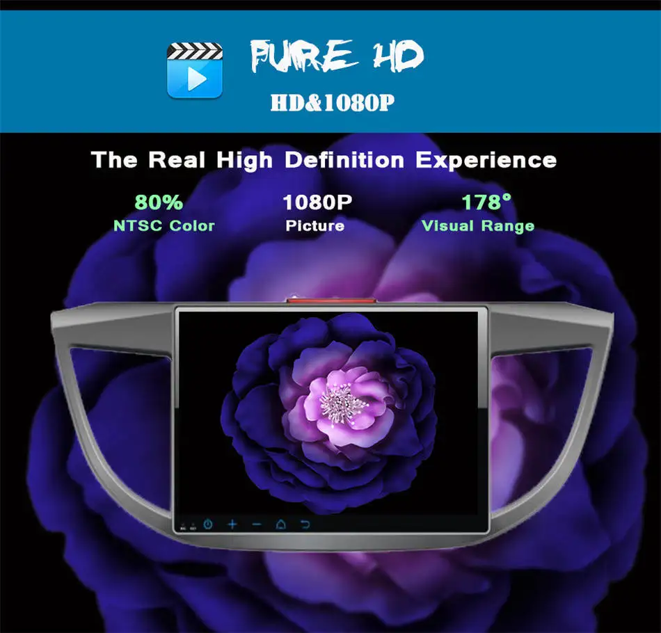 

Free ship 8 Core Android 9.0 4GB+64GB Auto radio music gps monitor CarPlay 3/4g wifi multimedia headunit for Honda CRV 2012-2016