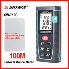 SNDWAY Laser Distance Meter Range Finder Rangefinder 40m 60m 80m 100m Electronic Tape Trena Ruler Tester Hand Tool Device Build