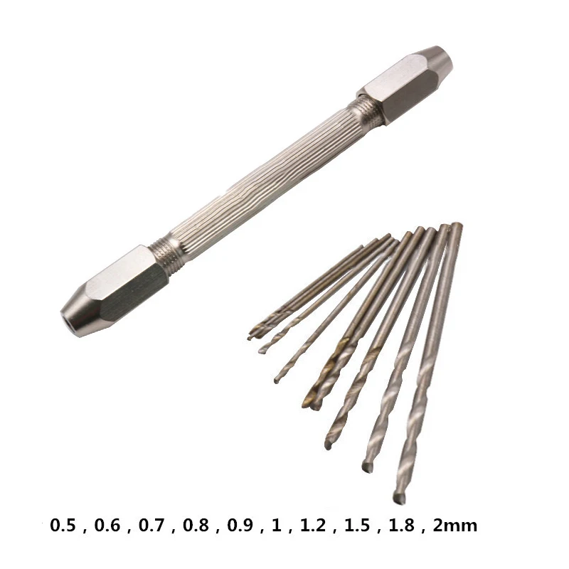 Mini Copper Pin Vise Hand Push Drill Chuck For Jewelry Tool Micro
