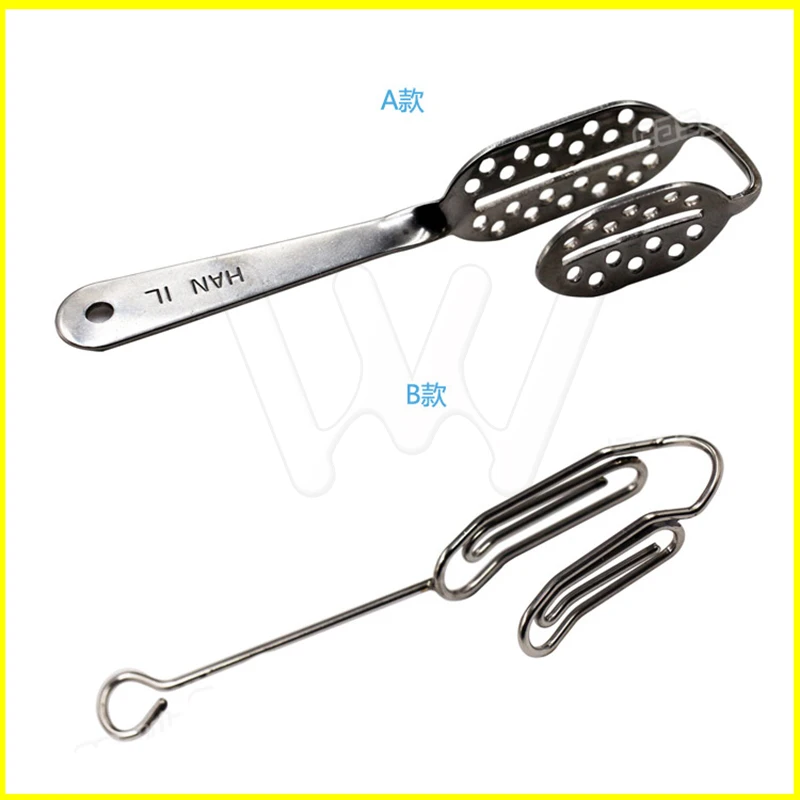 1PC Dental trays stainless steel bite impression trays With without hole (3)