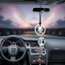 Подвеска для автомобиля, подвеска в виде руля, черепа, подвески, украшение в виде зеркала заднего вида, подвеска, авто Декор, Аксессуары для автомобилей, Стайлинг автомобиля