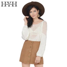 HYH HAOYIHUI White Cut Out Basic Pullover O-neck Long Sleeve Loose Women Jumper Elegant Street Style Ladies Sweater HYH HAOYIHUI White Cut Out Basic Pullover O-neck Long Sleeve Loose Women Jumper Elegant Street Style Ladies Sweater