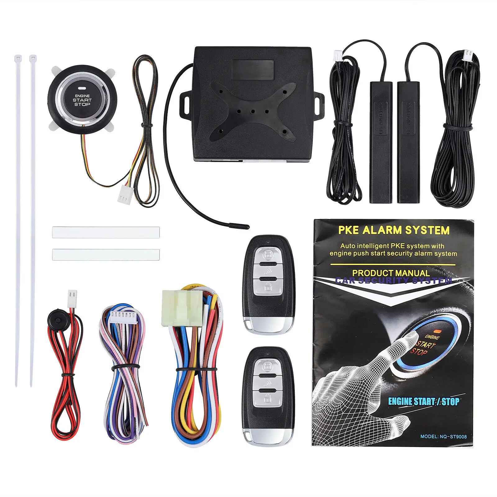 

Car SUV Keyless Entry Engine Start Push Start Button Keyless Alarm System Remote Starter Stop Auto Car Accessories Tool