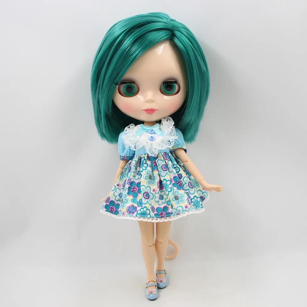 Кукла Blyth зеленые прямые короткие волосы азон тело 1/6 BL1206 fortune days подарок для