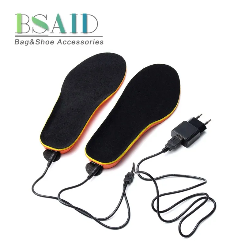 

BSAID Electric Heated Insole, Adjustable Remote Control USB Charge Winter Shoes Boots Pads, Quick Heating Keep Warm Shoe Insoles
