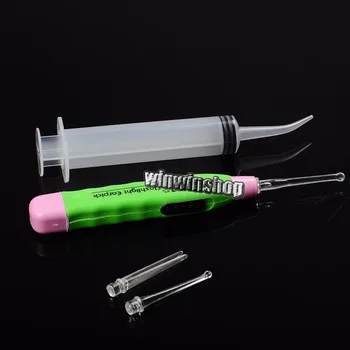

1Pc Dental Irrigation Syringe +1Pc Tonsil Stone Removal LED Light Adapters Tonsillolith