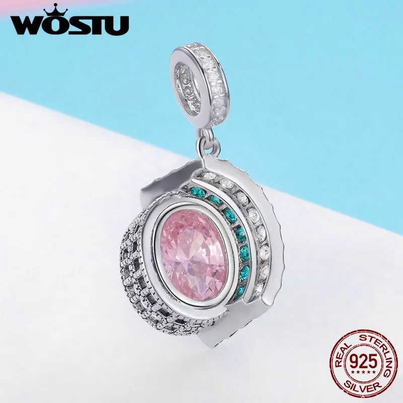 WOSTU 2019 новая 100% Серебро 925 пробы оригинальный Римский Колизей кулон подвески