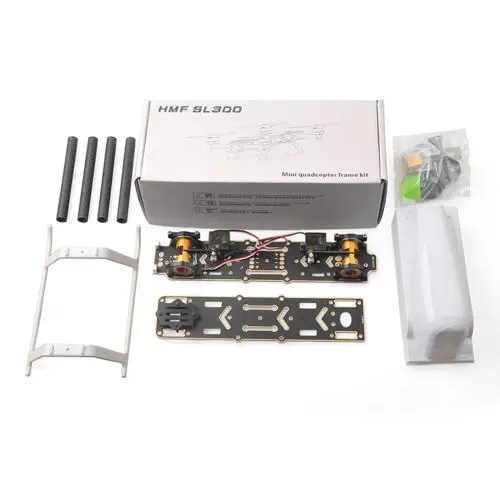 

F16395 HMF SL300 Vector Racing Quadcopter 300mm Four-axle Frame Kit Adjustable Motor Angle with Case