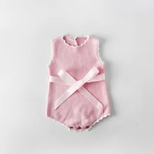 Everweekend Sweet Baby Girls Candy Color Crochet Sweater Rompers Pink and White Color Infant Baby Sweet Clothes купить kydra sweet color